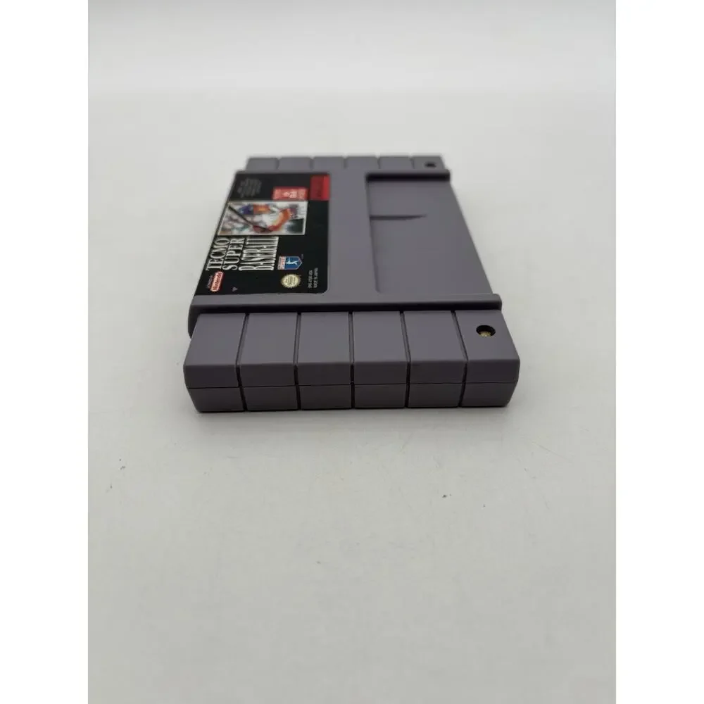 Tecmo Super Baseball – Super Nintendo SNES Game – Tested – Cartridge Only Works